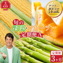 【ふるさと納税】【先行予約】旬の野菜・フルーツ定期便A 3ヶ月(アスパラ・メロン・とうもろこし) (2026年5月下旬より順次発送開始予定) _04539 | ...