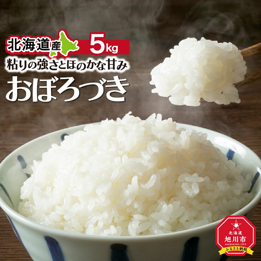 17位! 口コミ数「0件」評価「0」粘りの強さとほのかな甘みの旭川産「おぼろづき」5kg_00391 | 米 白米 お米 精米 北海道米 おぼろづき お取り寄せ ごはん 旭川市･･･ 