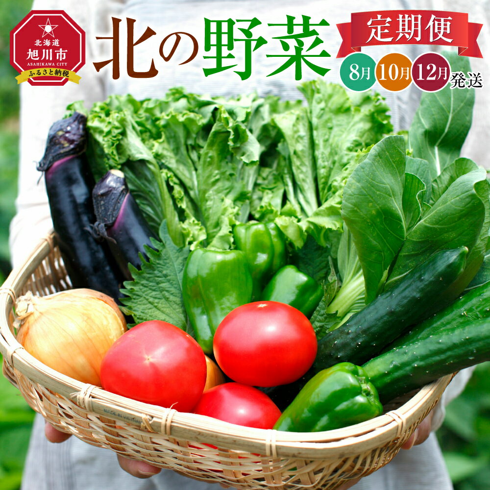 【ふるさと納税】先行予約 定期便 北の野菜全3回(2023年8月,10月,12月～発送開始予定) | 野菜 旭川市ふるさと納税 北海道ふるさと納税のサムネイル