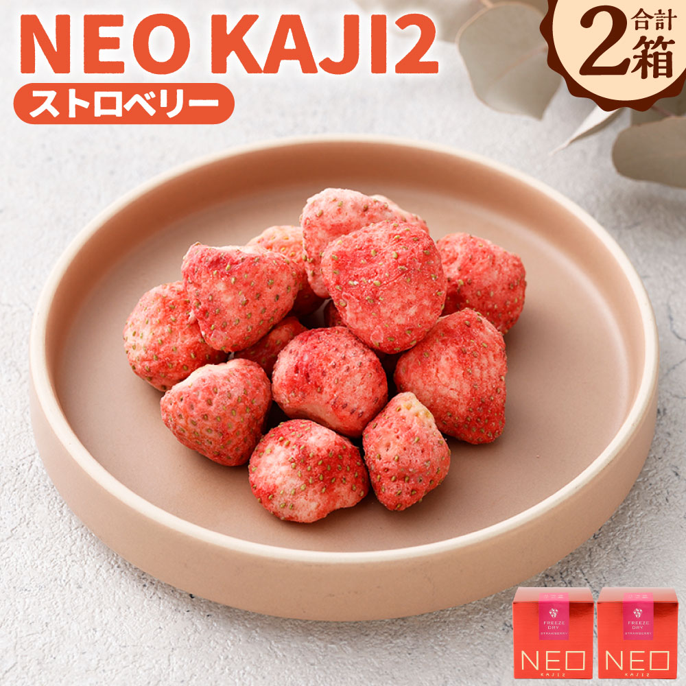 NEO KAJI2[ ストロベリー]ドライフルーツ×ホワイトチョコ 2箱 浸みチョコいちご フリーズドライスイーツ ホワイトチョコレート チョコレート いちご イチゴ 苺 フルーツ くだもの 果物 スイーツ お菓子 デザート おやつ 送料無料 [14営業日以内に発送]