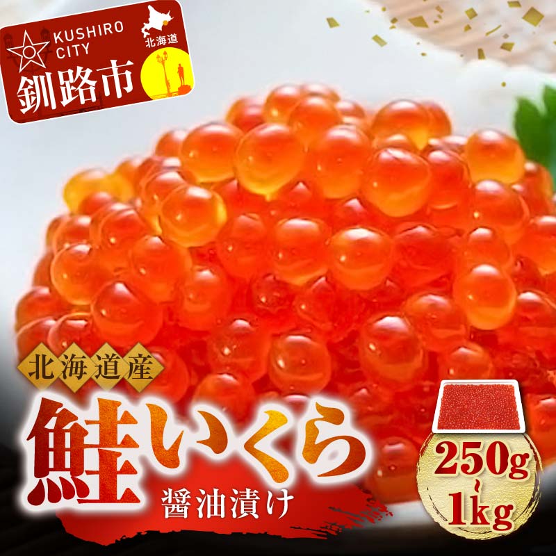 容量 × 発送時期が選べる 新物 北海道産 鮭 いくら 醤油漬け 250g 500g 750g 1kg 北海道 ふるさと納税 いくら いくら醤油漬け イクラ 丼 魚介類 海鮮 魚卵 F4F-3532var