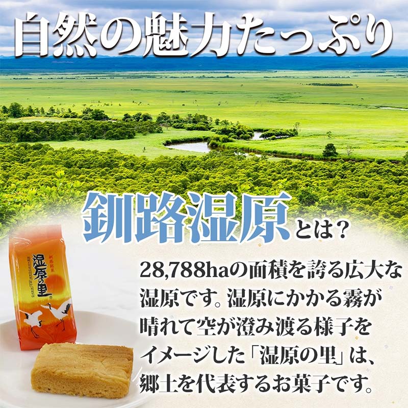 【ふるさと納税】湿原の里 10個入り 個包装 釧路銘菓 カステラ風焼き菓子 白あん うぐいす鹿の子 洋菓子 北海道土産 贈答 ばらまき菓子 釧路湿原 ギフト 銘品 クランツ 北海道釧路市 送料無料 F4F-5134