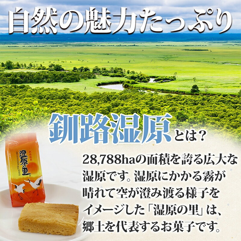 【ふるさと納税】湿原の里 10個×2P 計20個入り 個包装 釧路銘菓 カステラ風焼き菓子 白あん うぐいす鹿の子 洋菓子 北海道土産 贈答 ばらまき菓子 釧路湿原 ギフト 銘品 クランツ 北海道釧路市 送料無料 F4F-5313