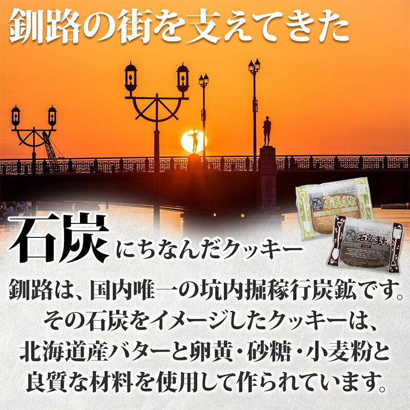 【ふるさと納税】石炭のまち プレーン 6個入り×2P 計12個入り 個包装 釧路銘菓 バター クッキー サブレ 焼き菓子 北海道土産 贈答 ばらまき菓子 洋菓子 ギフト 銘品 クランツ 北海道釧路市 送料無料 F4F-5319
