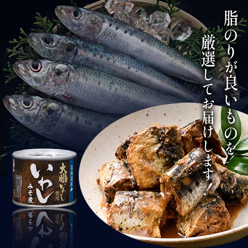 【ふるさと納税】＜選べる容量＞ 釧路産〔大鵬いわし〕を使った釧之助のいわし缶味噌煮 10個 or 24個 北海道 釧路市 釧路港 魚 いわし 味噌煮 いわし味噌煮 缶詰 魚介 海産物 ご飯のお供 おつまみ 非常食 F4F-7912var