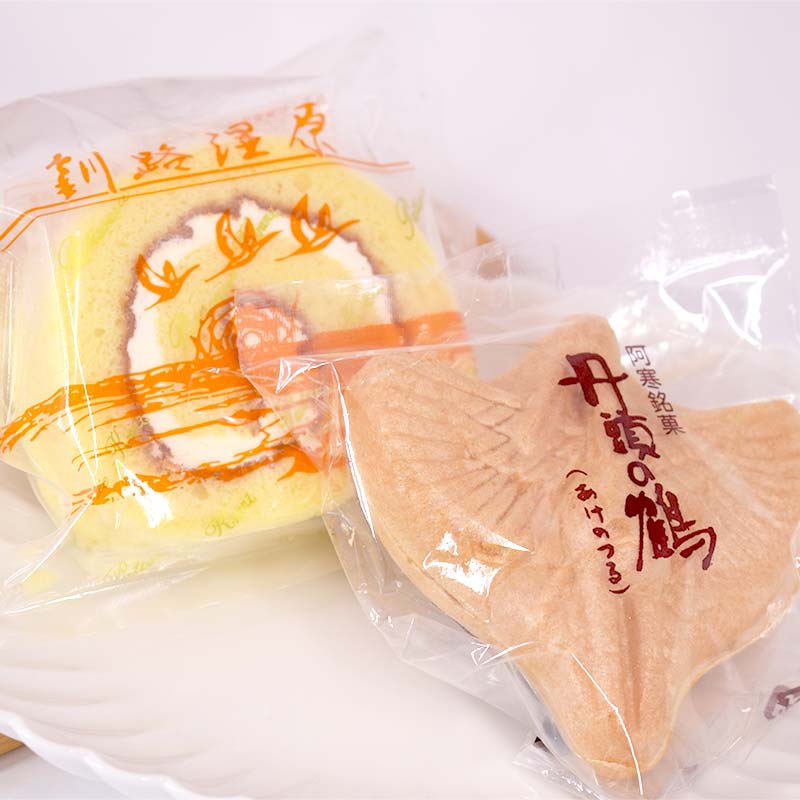 【ふるさと納税】＼選べる容量／ 釧路を代表する銘菓 松屋の和菓子＆クランツの洋菓子詰合せ 霧の街セット12・16個入り 菓子 スイーツ ケーキ クッキー ロールケーキ ブラウニー セット 詰め合わせ あいちょう F4F-8519var