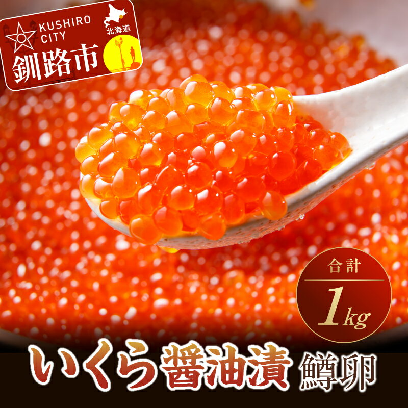【ふるさと納税】いくら醤油漬（鱒卵）1kg（250g×4入） 北海道 釧路 ふるさと納税 いくら 魚卵 魚介類 ご飯のお供 醤油漬け 大容量 F4F-3233のサムネイル