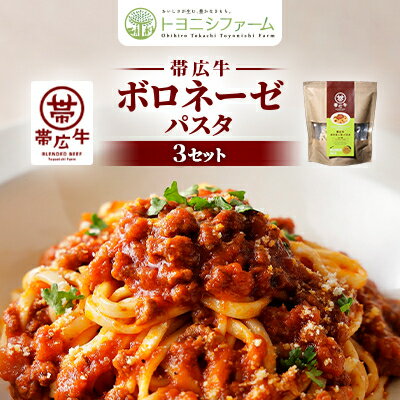 4位! 口コミ数「0件」評価「0」帯広牛ボロネーゼパスタ×3セット【1295502】