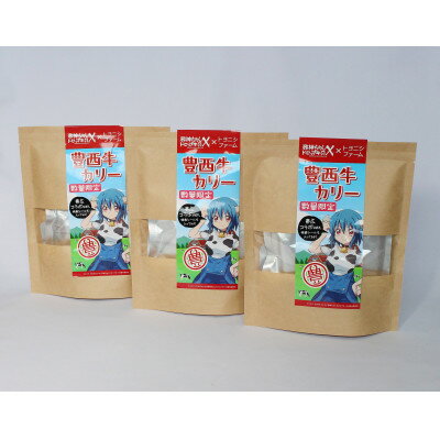 【ふるさと納税】邪神ちゃんドロップキックX×トヨニシファーム『豊西牛カリー帯広コラボバージョン』3個入り【1318714】のサムネイル
