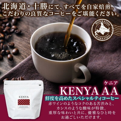 【ふるさと納税】コーヒー豆 ケニア 100g 1袋 鮮度を高めたスペシャリティコーヒー 北海道 帯広市【1503293】