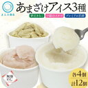 【ふるさと納税】【のし付】あまざけアイス 3種計12個 甘酒 きなこ いちご 新感覚フローズンスイーツ 北海道帯広市【配送不可地域:離島】【1555463】