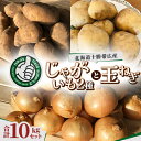 【ふるさと納税】じゃがいも2種 玉ねぎ 合計10kgセット 北海道十勝帯広産【配送不可地域:離島】【1497190】