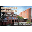 【ふるさと納税】【北海道ホテル】ホテル利用券15,000円分/30,000円分/60,000円分【G1371566】