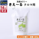 10位! 口コミ数「0件」評価「0」《14営業日以内に発送》消臭ゼリー きえ～る クルマ用 ゼリータイプミントの香り 詰替 480g ( 消臭 天然 車 )