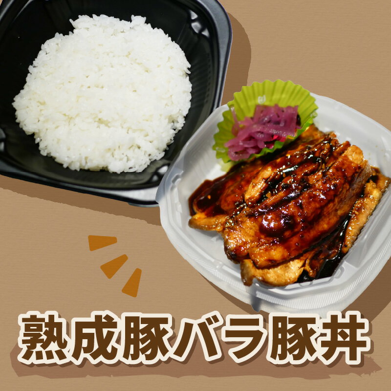 【ふるさと納税】レンジで丼！熟成豚バラ豚丼 3個 ( 弁当 どんぶり 丼 豚肉 冷凍 簡単調理 ) f012084-kitami-10001243 北海道北見市 サンプル画像3