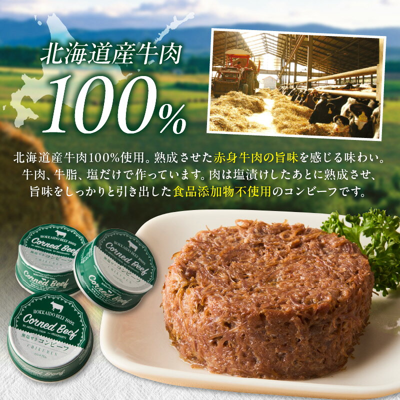 【ふるさと納税】無塩せき コンビーフ 3缶 6缶 f012084-kitami-10001329 北海道北見市 サンプル画像3