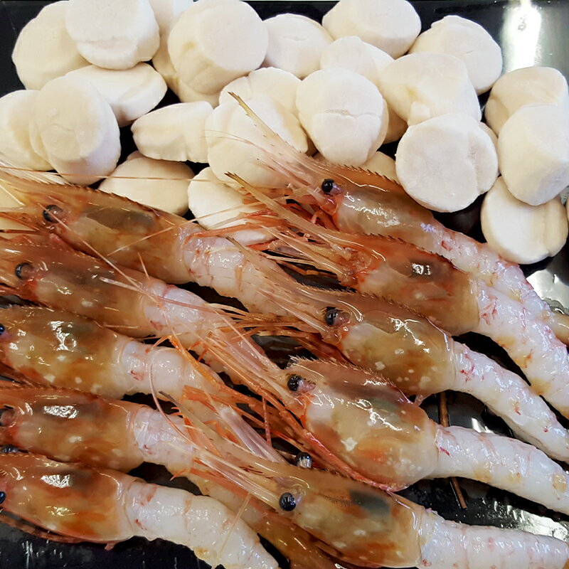 【ふるさと納税】【A5-057】ボタン海老 帆立セット