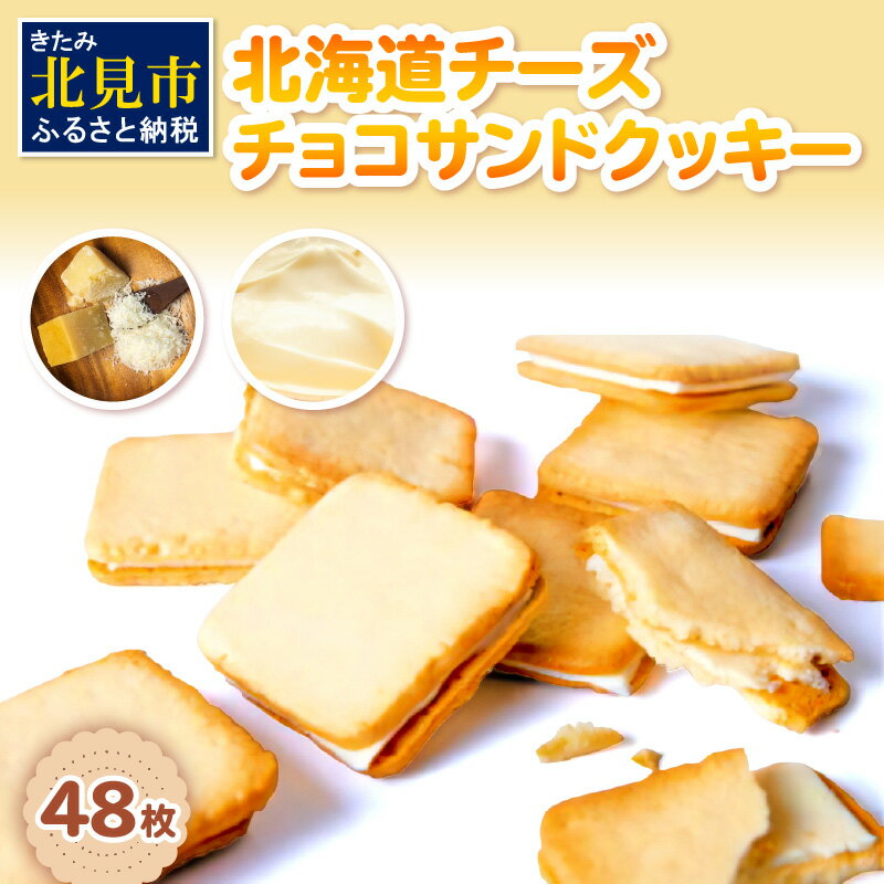 【ふるさと納税】北海道 チーズチョコサンドクッキー 48枚 
