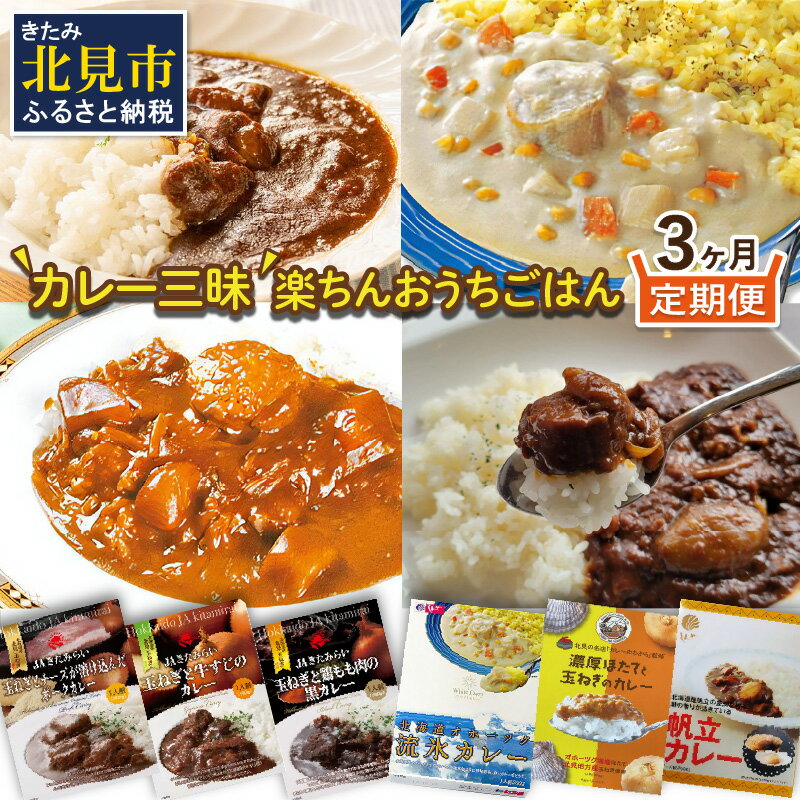 1位! 口コミ数「0件」評価「0」【3ヶ月定期便】 ＼カレー三昧／楽ちんおうちごはん ( カレー レトルトカレー 定期便 )