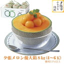 22位! 口コミ数「0件」評価「0」【予約受付中】夕張メロン 大箱 8kg 4～6玉（糖度11％以上　等級：優）　北海道夕張市