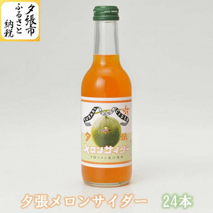 夕張メロンサイダー 24本入 245ml 炭酸 飲料 北海道　北海道夕張市