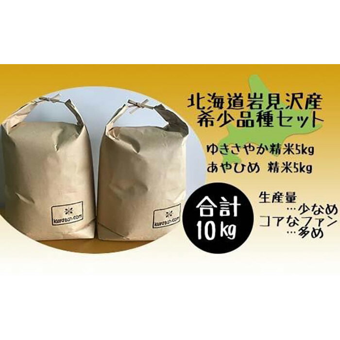 【ふるさと納税】令和5年産北海道岩見沢市産米　2品種セット（