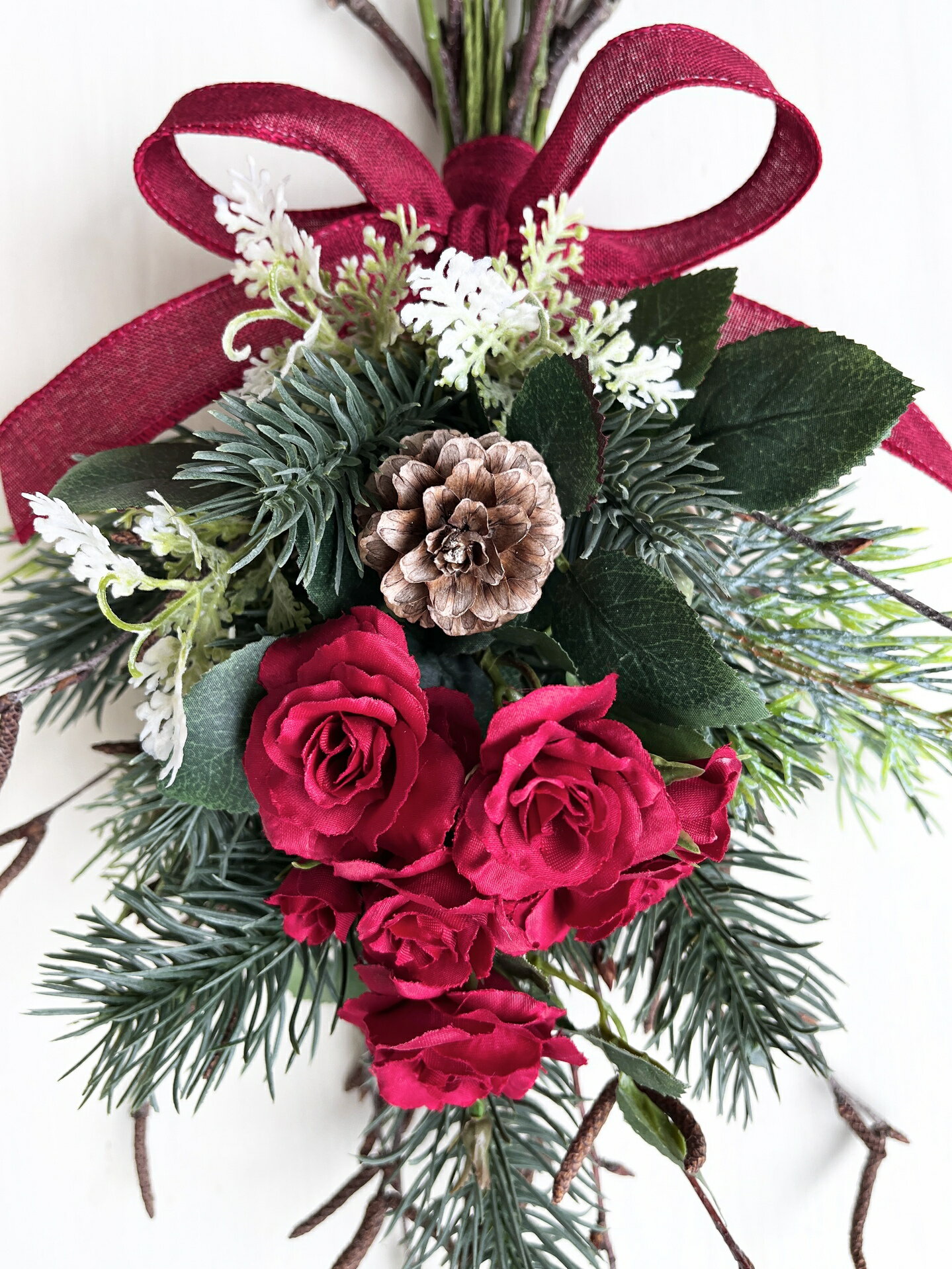 【ふるさと納税】【ギフト用】美流渡の森 アーティフィシャルフラワー・スワッグ 1【12242】