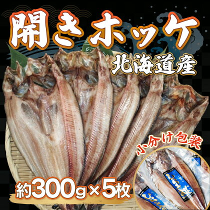 ＜北海道産＞開きホッケ大5枚入りセット 【 ふるさと納税 人気 おすすめ ランキング ほっけ ホッケ 干物 一夜干し 開き 魚 北海道産 お手軽 簡単 セット 冷凍 絶品 オホーツク 北海道 網走市 送料無料 】 ABF005