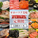 【ふるさと納税】【定期便】オホーツクプレミア海鮮グルメ 全12回【 ふるさと納税 人気 ランキング きんき 毛ガニ タラバ ズワイ ホッケ 鮭 切身 いくら しじみ ホタテ ウニ ほたて イカ オホーツク 蟹 カニ 釣きんき 開き 定期便 北海道 網走市 送料無料 】 ABAO2205