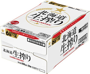 【ふるさと納税】頒布会【定期便】【北海道生搾り（発泡酒）】（500ml×24缶×1箱×12か月）6か月コース（6か月間毎月お届け）