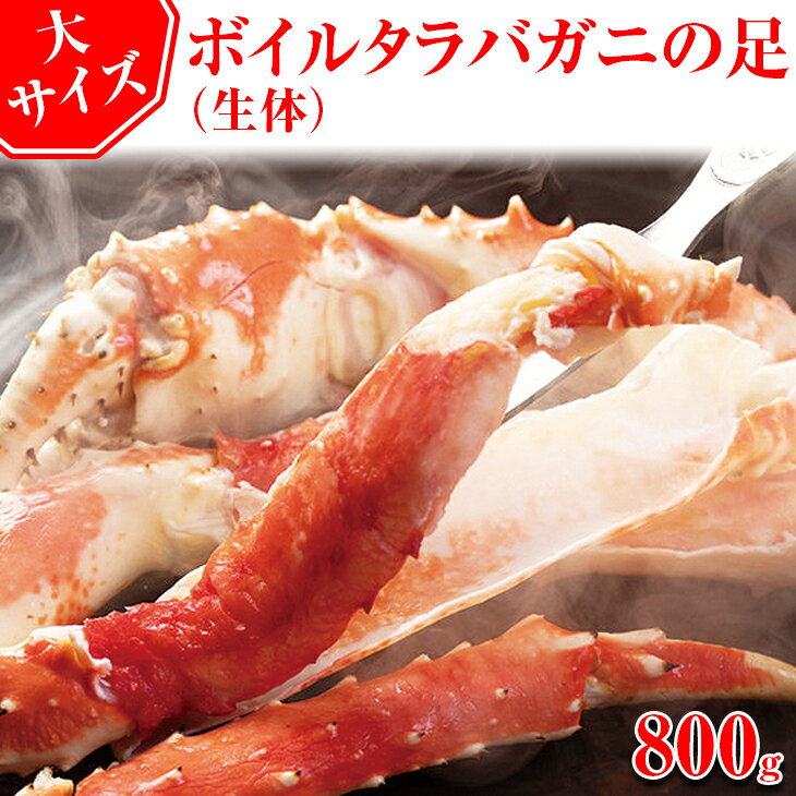 【ふるさと納税】タラバ 大サイズ ボイルタラバガニの足【800g】(生体) ※着日指定不可 【 ふるさと納税 人気 おすすめ ランキング かに カニ 蟹 タラバガニ たらば タラバ 足 脚 ロシア産 ボイル 冷凍 天然 グルメ 北海道 網走市 送料無料 】 ABX040