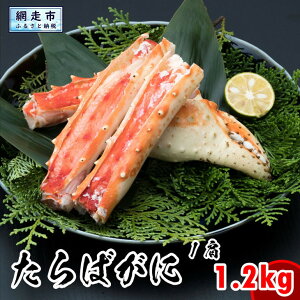 【ふるさと納税】タラバ 1肩1.2kg ボイルタラバガニ（たらばがに）の足※着日指定不可 【 ふるさと納税 人気 おすすめ ランキング かに カニ 蟹 タラバガニ たらば タラバ 足 脚 ロシア産 ボイル 冷凍 天然 グルメ 北海道 網走市 送料無料 】 ABX021