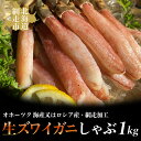 【ふるさと納税】生ズワイ蟹しゃぶ1kg(オホーツク 海産又はロシア産・網走加工)【 ふるさと納税 人気 おすすめ ランキング ズワイガニ ずわいがに ずわい蟹 ...