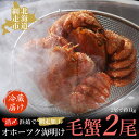 【ふるさと納税】【先行予約】オホーツク海明け活〆浜茹で毛蟹2尾冷蔵届け（オホーツク海産・網走加工）【 ふるさと納税 人気 おすすめ ランキング 毛がに 毛ガニ 毛蟹 カニ ガニ 蟹 海鮮 新鮮 かに味噌 カニ味噌 冷蔵 1kg オホーツク 北海道 網走市 送料無料 】 ABAO2180