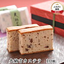 6位! 口コミ数「0件」評価「0」大納言カステラ10個　【お菓子・カステラ】