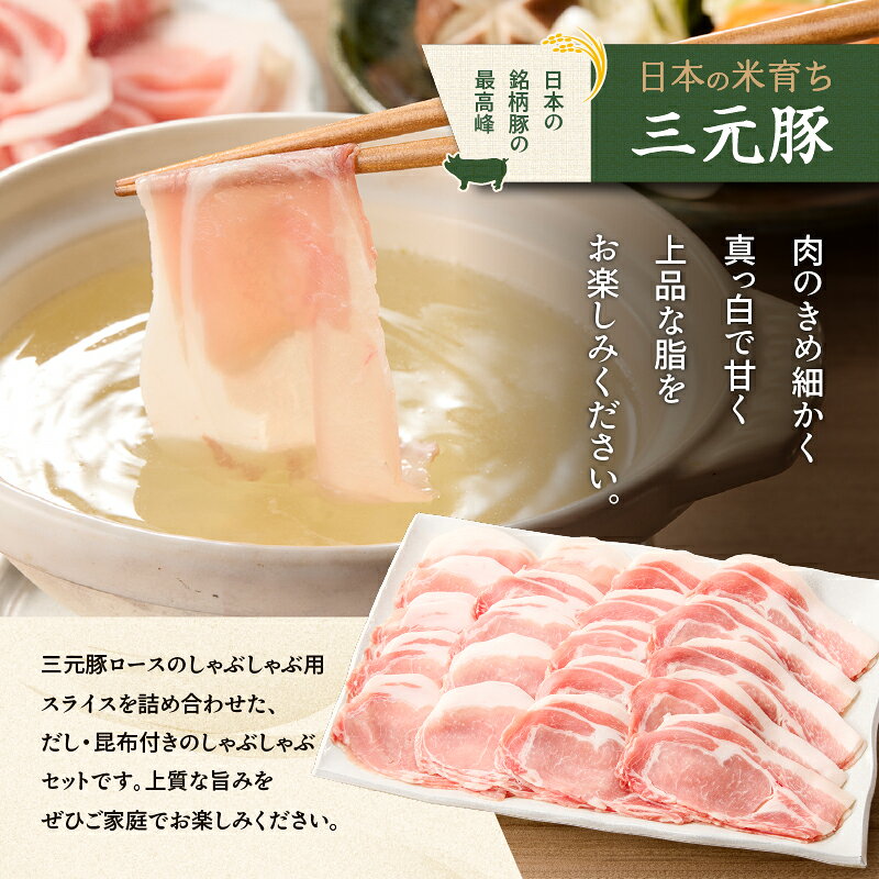 【ふるさと納税】日本の米育ち平田牧場 三元豚ロースしゃぶしゃぶ 300g×3（計900g） 肉 お肉 にく 食品 苫小牧市産 人気 おすすめ 送料無料 ギフト f012131-tomakomai-10000691 北海道苫小牧市 サンプル画像2