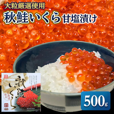 14位! 口コミ数「0件」評価「0」大粒厳選使用　秋鮭いくら甘塩漬け500g【配送不可地域：離島】【1132839】