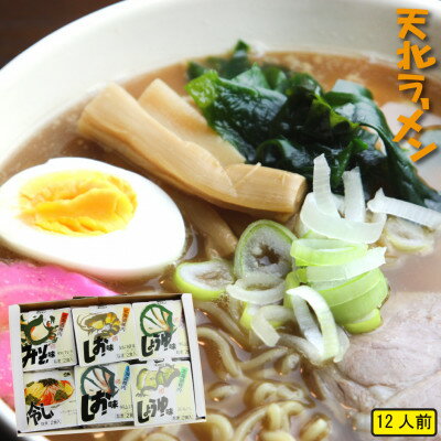 【 北海道 の ご当地ラーメン 】 天北 ラーメン セット 12食入 ( 味噌 ・ 塩 ・ 醤油 )【配送不可地域：離島】【1303663】