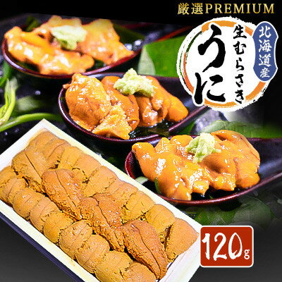 【ふるさと納税】【厳選PREMIUM】美味しいウニは昆布の名産地にあり!生むらさきうに　120g×3(360g)【配送不可地域：離島】【1501868】