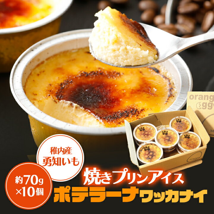 13位! 口コミ数「5件」評価「4.8」 焼きプリンアイス 約 70g × 10個 北海道 ポテラーナワッカナイ 焼きプリン スイーツ ギフト プレゼント 贈り物 送料無料 【配送･･･ 