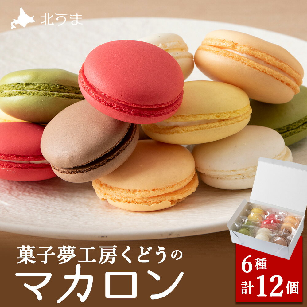 【ふるさと納税】菓子夢工房 くどうのマカロン いちご、バニラ、チョコ、抹茶、オレンジ、レモン各2、計12個マカロン お菓子 スイーツ 洋菓子 セット 北海道ふる...