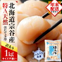 【ふるさと納税】【訳あり】☆12月発送*先行予約☆ 宗谷産 天然生食用 ほたて貝柱 1kg (特A無選別) ほたて ホタテ 帆立 貝柱 貝 刺身 生食 海鮮 海産物 北海道ふるさと納税 稚内 ふるさと納税 北海道 【配送不可地域:離島・沖縄県】