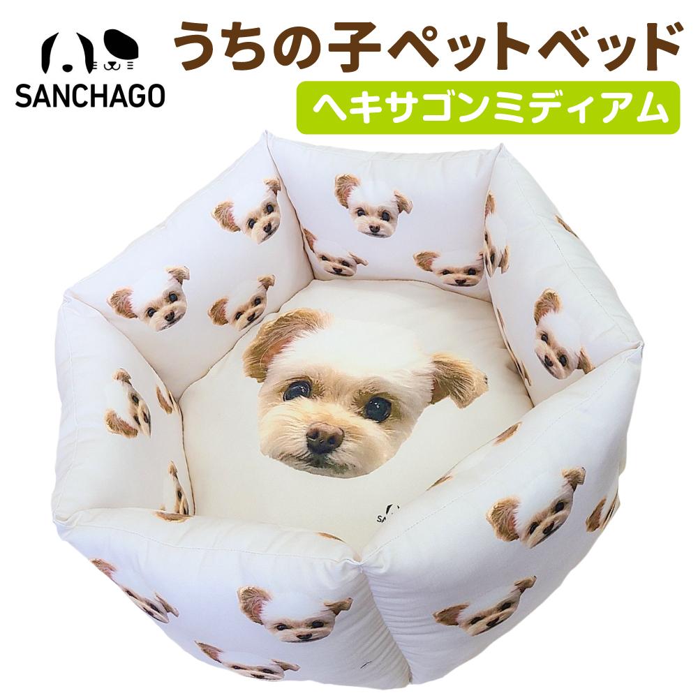 62位! 口コミ数「0件」評価「0」SANCHAGO うちの子ペットベッド　【ヘキサゴンミディアム】 | UCHINOKO 犬 猫 ベッド ペット オリジナル インテリア ラッ･･･ 