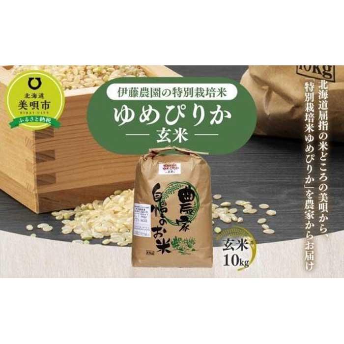 【ふるさと納税】【令和5年産】伊藤農園の特別栽培米ゆめぴりか 玄米（10kg） | お米 こめ 食品 人気 おすすめ 送料無料