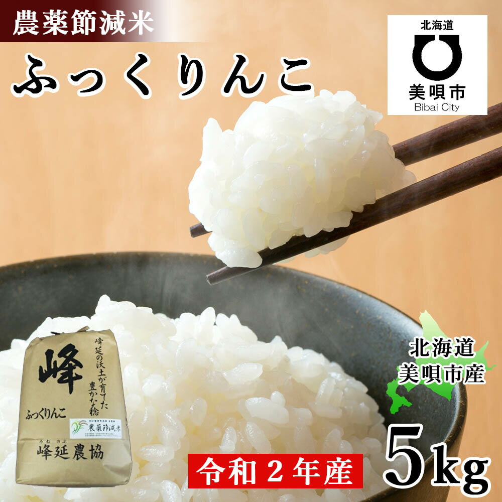 【ふるさと納税】 北海道産農薬節減米ふっくりんこ 5kg （令和2年産） お米 北海...