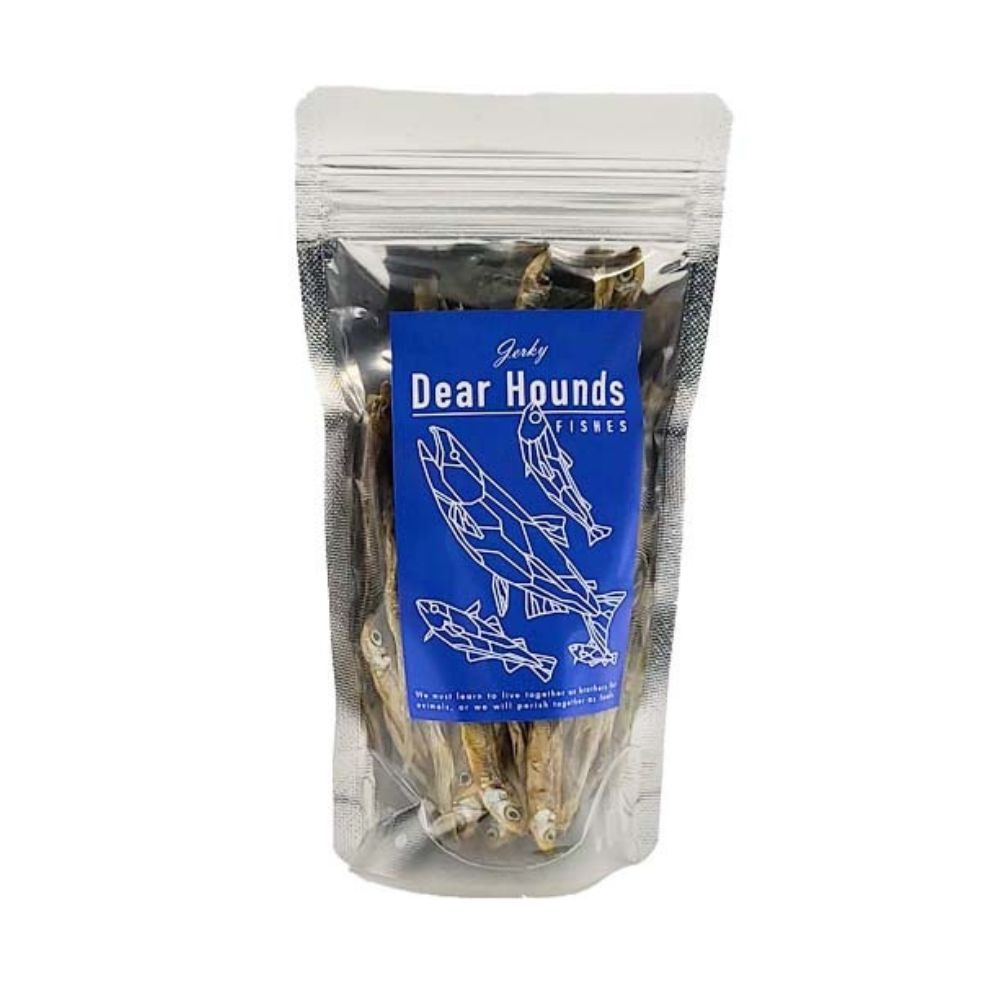 愛犬・愛猫用おやつ 北海道産 ワカサギジャーキー 計200g(100g×2個) | ペットフード ペット用 ジャーキー ドッグフード おやつ | Dear Hounds[BOAE032]
