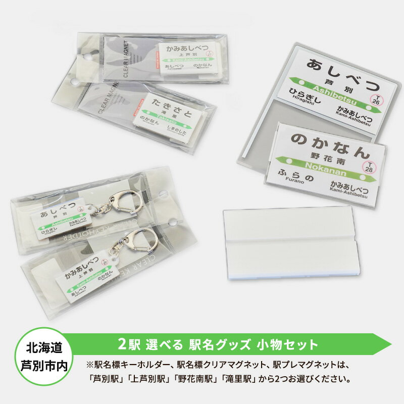 32位! 口コミ数「0件」評価「0」北海道 芦別市内 2駅 選べる 駅名グッズ 小物セット アプト　【雑貨・日用品】