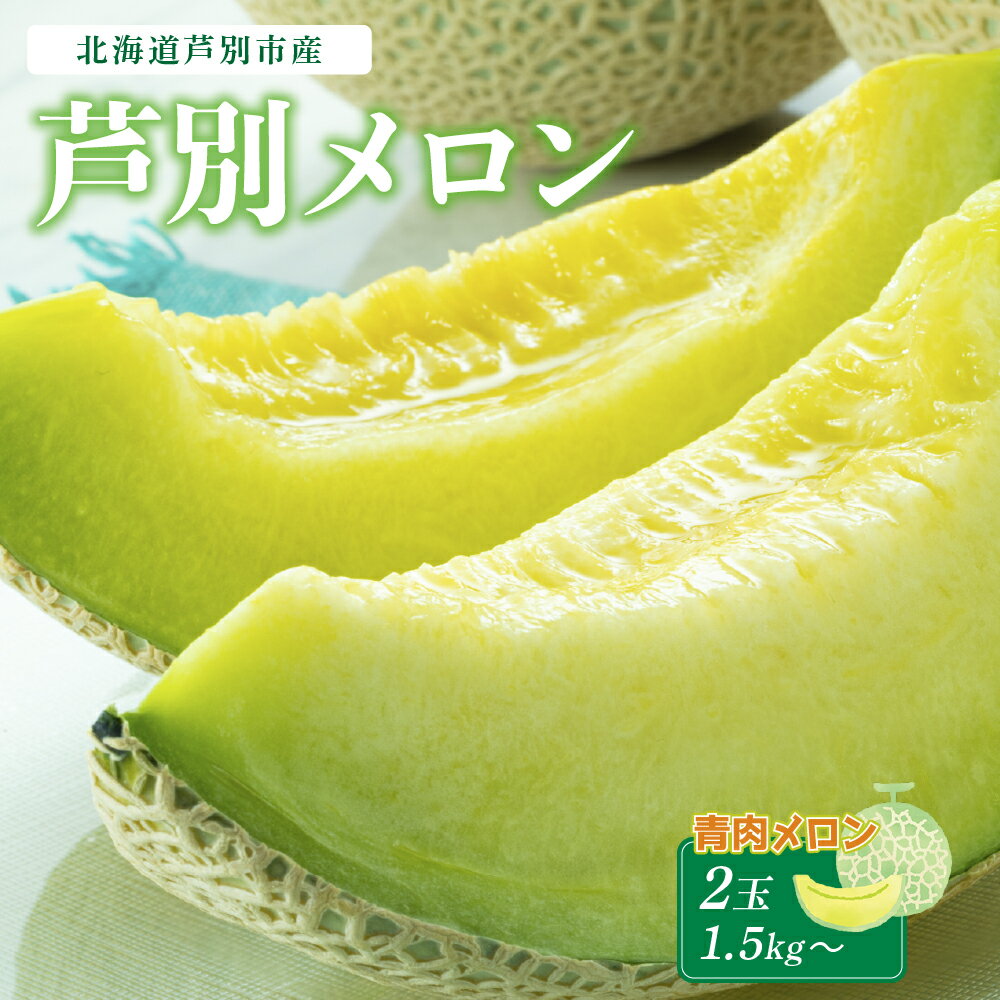 芦別メロン 青 2玉 各1.5kg セット 詰め合わせ 北海道産 メロン めろん セット 詰め合わせ マスクメロン 青肉メロン 青肉 フルーツ 果物 旬のフルーツ 旬の果物 くだもの 北海道 芦別市 お届け:2025年7月中旬〜7月下旬まで
