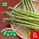 【ふるさと納税】【2025年発送】アスパラ 横市ヨーグルト栽培 2L 500g 横市フロマージュ舎 野菜 アスパラガス グリーンアスパラ 旬 とれたて お取り寄せ 産地直送 小分け 保存 芦別市 北海道 送料無料 お届け:2025年8月中旬まで