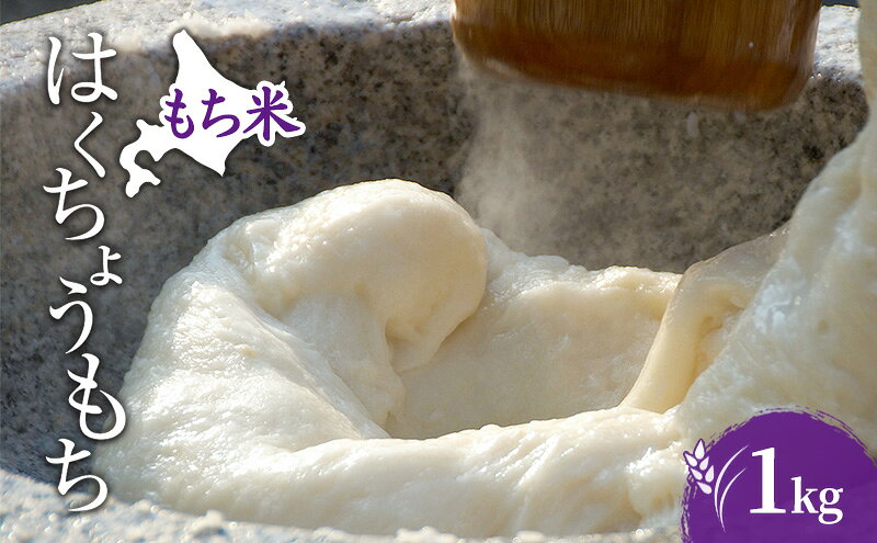 【ふるさと納税】米 北海道 もち米 はくちょうもち 1kg (ホクレン米) 獲得 白米 お取り寄せ ごはん 道産米 ブランド米 1キロ お米 ご飯 米 北海道米 送料無料 北海道 芦別市